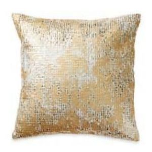 Donna Karan Sequin Printed Decorative Pillow, 16" x 16"